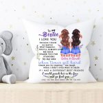 Personalized Best Friends Pillow - To My Bestie Personalize Sister Gifts Quotes Pillow