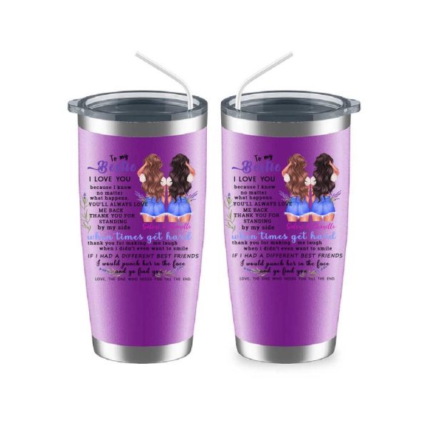 Best Friends Tumbler - To My Besite Personalized Sister Tumbler With Name Best Firneds Gift - Image 8