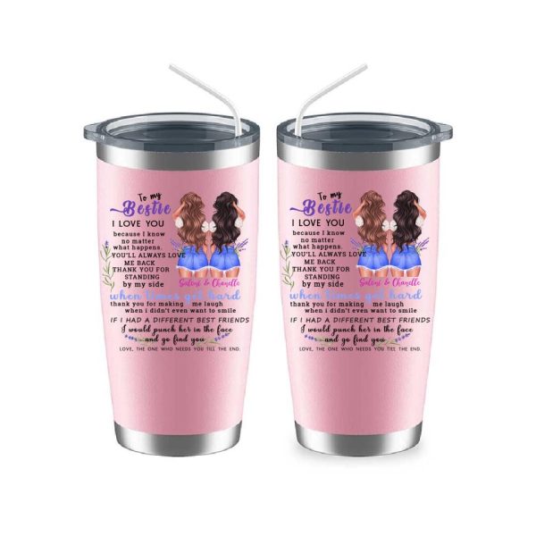 Best Friends Tumbler - To My Besite Personalized Sister Tumbler With Name Best Firneds Gift - Image 9