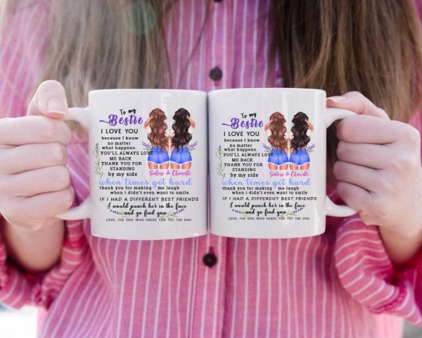 Best Friends Mug - To My Bestie Personalized Sister Mug With Name Best Friends Gifts - Image 3