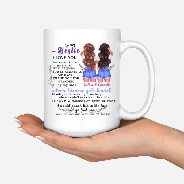 Best Friends Mug - To My Bestie Personalized Sister Mug With Name Best Friends Gifts - Image 6