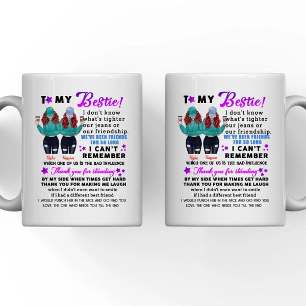 Best Friends Mug - To My Bestie Personalized Sister Mug For 2 Girls - Image 2