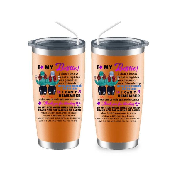 Best Friends Tumbler - To My Bestie Personalized Sister Tumbler For 2 Girls - Image 3