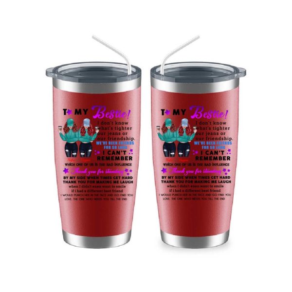 Best Friends Tumbler - To My Bestie Personalized Sister Tumbler For 2 Girls - Image 4
