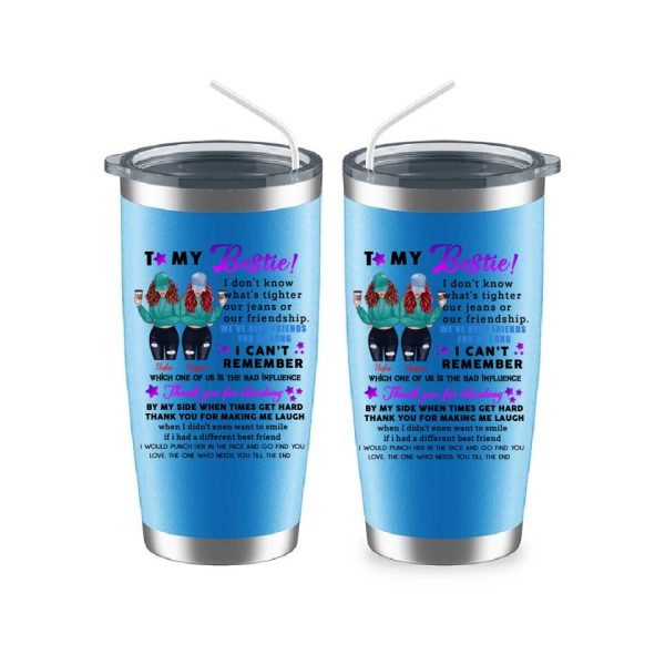 Best Friends Tumbler - To My Bestie Personalized Sister Tumbler For 2 Girls - Image 6