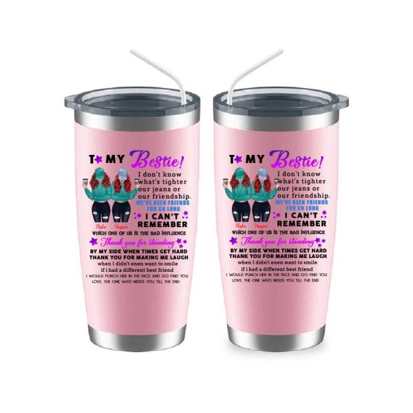 Best Friends Tumbler - To My Bestie Personalized Sister Tumbler For 2 Girls - Image 8