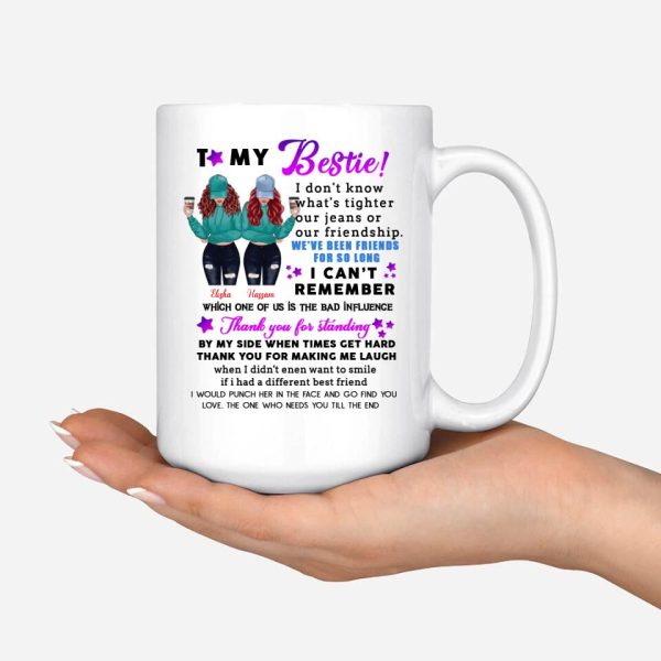 Best Friends Tumbler - To My Bestie Personalized Sister Tumbler For 2 Girls - Image 14