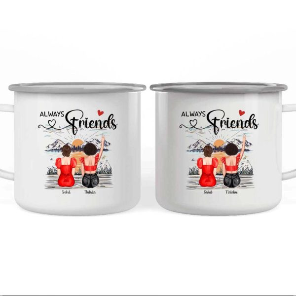 Best Friends Mug - Always Friends Personalized Friend Mug Friendship Gifts - Image 7