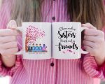 Up To 5 SIsters Mug - Big Sister Personalized Mugs Best Friends Gifts Friends Forever - Image 2