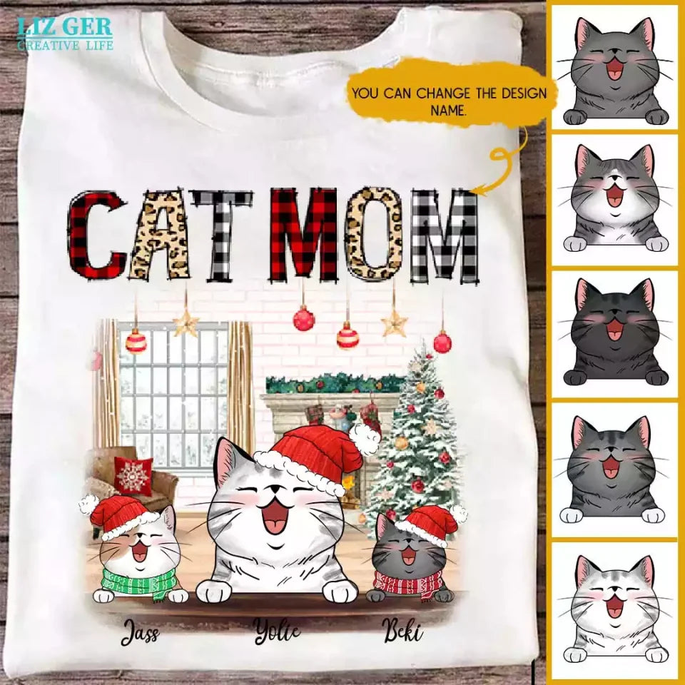 6750773b7e84a_large_deb4f326-0ad7-4aea-8128-f8b5afa08429 Cat Mom T Shirt - Personalized Christmas T Shirts For Cat Mom With Name - Image 1