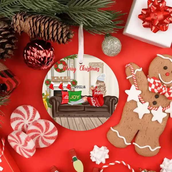Christmas Sister Ornaments - Merry Christmas Personalized Sister Ornament Best Friends Gifts - Image 4