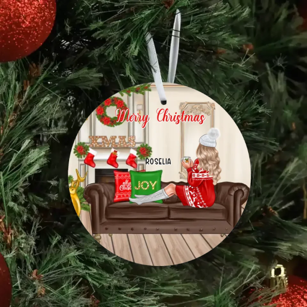 Christmas Sister Ornaments - Merry Christmas Personalized Sister Ornament Best Friends Gifts - Image 5