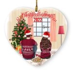 Couple Christmas Ornaments - Personalized Merry Christmas Gift Ornament For Couple & Friends - Image 7