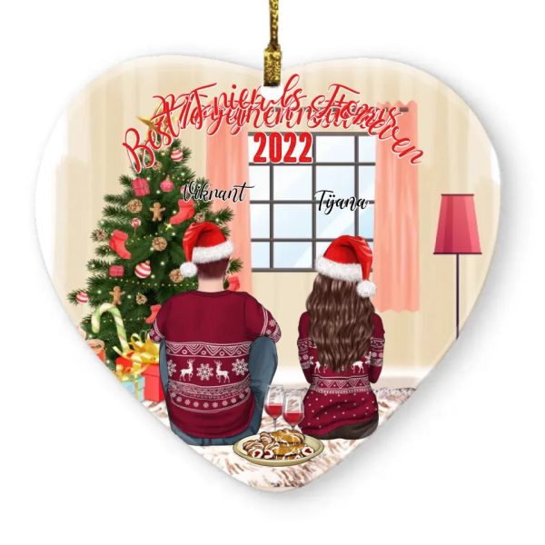 Couple Christmas Ornaments - Personalized Merry Christmas Gift Ornament For Couple & Friends - Image 7