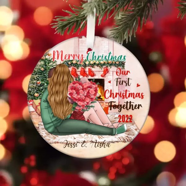Couples Christmas Ornament - Our First Christmas Together Personalized Christmas Ornament for Couples - Image 6