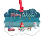 Cute Gnome Christmas Ornaments - Up to 6 Gnome Merry Christmas Persoanlized gnome Ornaments Christmas Gifts - Image 3