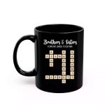 The Family Forever Linked Together  Personalized Mug Custom Black 11oz