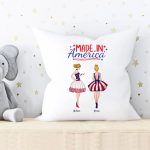 2 Sister Pillow - 4th of July Pillow Best Friend Sister Throw Pillows Personalized Pillows