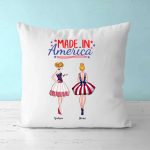 2 Sister Pillow - 4th of July Pillow Best Friend Sister Throw Pillows Personalized Pillows - Image 2