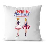 2 Sister Pillow - 4th of July Pillow Best Friend Sister Throw Pillows Personalized Pillows - Image 3