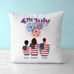 4th of July Pillow - Personalized Family Pillow Case Independence Day Mom & Dad & Kids Gifts - Image 2
