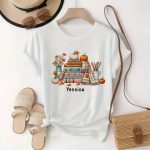 Personalized Fall T Shirt - Just a Girl Who Loves Fall Shirt for women (2)