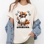 Grandma Halloween T-shirts - Cute Funny Ghost Halloween Shirt For Women (3)