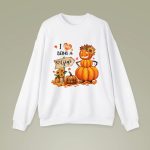 I Love Being a Mom Fall Pumpkin Personalized Sweatshirt White (2)
