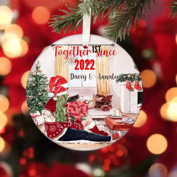 Couple Christmas Ornament - Our First Christmas Personalized Ornaments Couple Gift Souvenir - Image 3