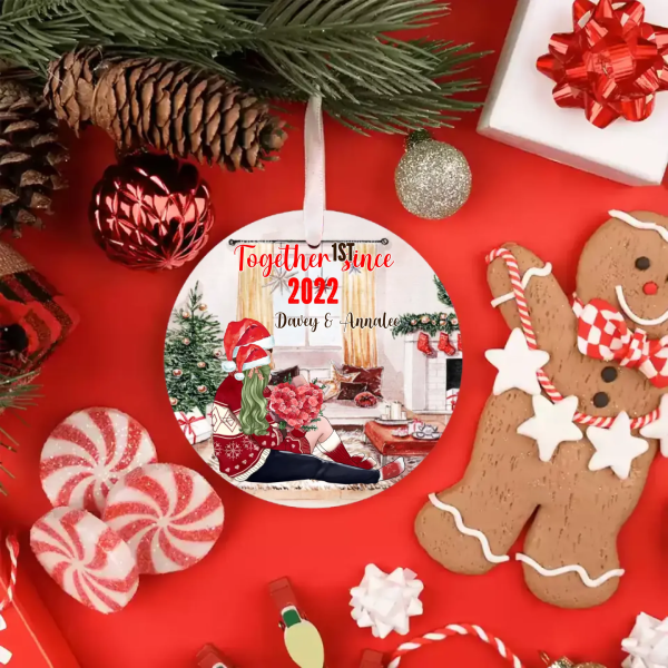 Couple Christmas Ornament - Our First Christmas Personalized Ornaments Couple Gift Souvenir - Image 4