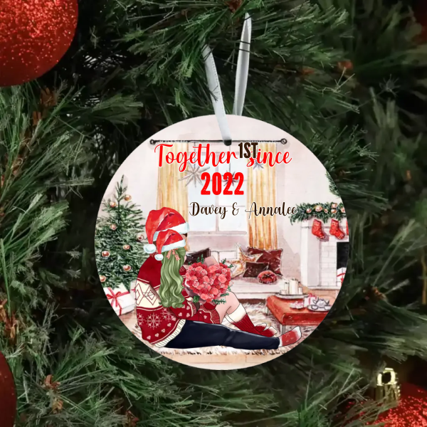 Couple Christmas Ornament - Our First Christmas Personalized Ornaments Couple Gift Souvenir - Image 5