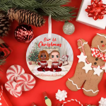 Couple Christmas Ornaments - Our 1st Christmas Personalized Christmas Couple Ornaments Gifts - Image 3