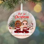 Couple Christmas Ornaments - Our 1st Christmas Personalized Christmas Couple Ornaments Gifts - Image 5