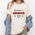 Matching Christmas T Shirts for Family With Name White for women