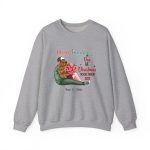 Our First Christmas Together Personalized Christmas Sweatshirt For Couple Sport Grey