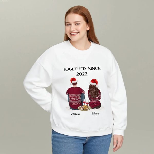 Personalized Merry Christmas Sweatshirt For Couple