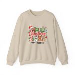 Matching Christmas Sweatshirt for Family Personalized customization With Name Sand for mom