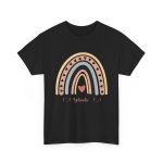 Personalized T-shirts for Girls  - Boho Rainbow Name T-Shirt Custom Gift for Every Age Black