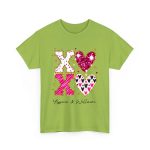 Personalized Couple T-shirts - XOXO Funny Matching Valentine’s Day Custom Name T-shirts Kiwi