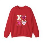 Personalized Couple T-shirts - XOXO Funny Matching Valentine’s Day Custom Name T-shirts Red