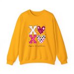 Personalized Couple T-shirts - XOXO Funny Matching Valentine’s Day Custom Name T-shirts Gold