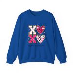 Personalized Couple T-shirts - XOXO Funny Matching Valentine’s Day Custom Name T-shirts Royal