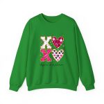 Personalized Couple T-shirts - XOXO Funny Matching Valentine’s Day Custom Name T-shirts Green