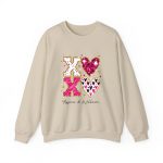 Personalized Couple T-shirts - XOXO Funny Matching Valentine’s Day Custom Name T-shirts Sand