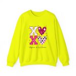 Personalized Couple T-shirts - XOXO Funny Matching Valentine’s Day Custom Name T-shirts Safety Green