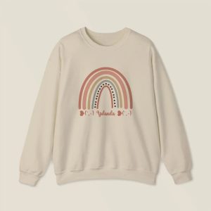 Personalized Sweatshirt for Girls - Boho Rainbow Name Sweatshirt Custom Gift for Every Age (3)
