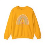 Personalized Sweatshirt for Girls - Boho Rainbow Name Sweatshirt Custom Gift for Women Gold