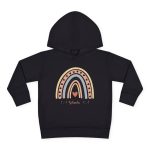 Personalized Sweatshirt for Girls - Boho Rainbow Name Sweatshirt Custom Gift for Kids Black