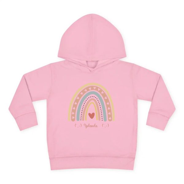 Personalized Sweatshirt for Girls - Boho Rainbow Name Sweatshirt Custom Gift for Kids Pink