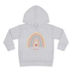 Personalized Sweatshirt for Girls - Boho Rainbow Name Sweatshirt Custom Gift for Kids Grey